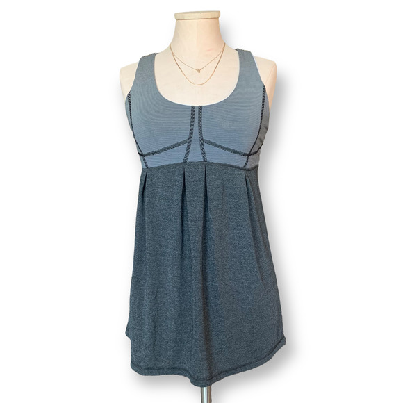 LULULEMON Run Your Heart Out Pleated Racerback Tank Top Yoga Running Workout 10 - Picture 2 of 10